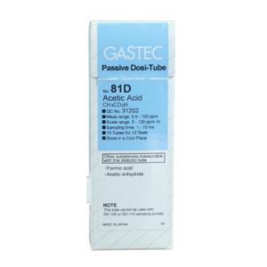 Tubo pasivo dosímetro para Ácido Acético GASTEC 81D