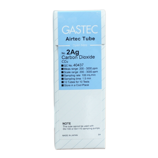 Tubo detector Airtec para Dióxido de Carbono (CO₂) GASTEC 2Ag